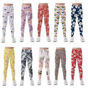 Leggings d'été pour enfants, vêtements de voyage en plein air, pantalons pour filles, vêtements décontractés, personnalisables et élégants, impression sur ordinateur, pour enfants de 4 à 13 ans,