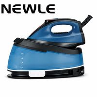 Station de vapeur professionnelle Newle, contrôle par carte PCB OEM, semelle en céramique, vapeur intense 120g/min, anti-calcaire, réservoir d'eau 2L, GS CE