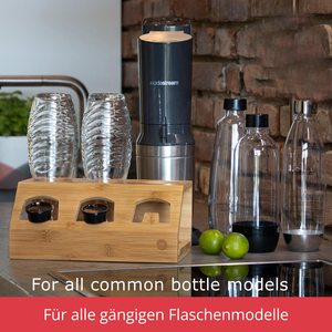 Homex | Bán Buôn Nhà Bếp Countertop Organizer Tre Món Ăn Khô Giá <span class=keywords><strong>Soda</strong></span> Dòng Chai Chủ Tre Chai Nhỏ Giọt Chủ Rack - Product Image 2