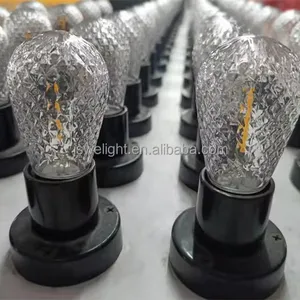 220 V E26 S14 0,7 W splitterfeste Led-Glanzlampe aus Kunststoff für Outdoor-Stringlicht