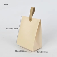 Boîtes cadeaux en carton ivoire personnalisables, logo personnalisé disponible, emballage plié, souvenirs de mariage, boîtes pour petites entreprises