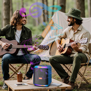 Haut-parleur Bluetooth portable sans fil ZQS-832T RGB pour extérieur avec charge solaire, radio FM, prise en charge TF/USB, super basses pour fêtes - Product Image 6