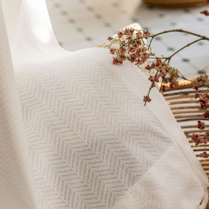 Zstarr Tùy Chỉnh Kích Thước Chống Cháy Vải Gợn Gấp Phòng Màn Sheer Khách Sạn Rèm Cửa Sổ Văn Phòng Rèm Sang Trọng Rèm - Product Image 1