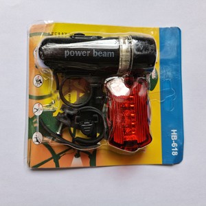Juego de luces LED para bicicleta Power Beam, faro delantero y luz trasera con soporte de montaje para ciclismo, accesorios para conducción nocturna - Product Image 5