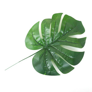 ใบมอนสเตอร่าจำลองสีเขียว ต้นไม้ประดิษฐ์ตกแต่งภายในบ้าน ใบไม้จำลองคุณภาพสูง - Product Image 5