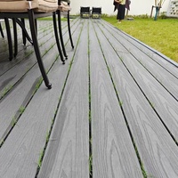 Lame de Terrasse Extérieure Étanche en Bois Composite WPC à Grain Bois, Revêtement Co-Extrudé pour Aménagements Extérieurs