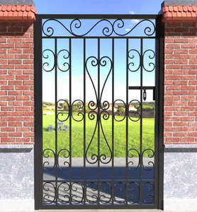 Puerta <span class=keywords><strong>de</strong></span> hierro especial personalizada que combina estilo y durabilidad para estilos <span class=keywords><strong>de</strong></span> puertas corredizas y oscilantes <span class=keywords><strong>de</strong></span> entrada residencial - Product Image 4