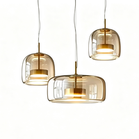 Lampe suspendue en verre de luxe de créateur, luminaire créatif pour projet hôtelier, bar, salle à manger, chambre à coucher, décoration résidentielle
