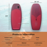 Planche en fibre de carbone avec noyau EPS - Planche EFoil/SUP ultra-légère non gonflable de 110L pour les lacs et les rivières |   Qualité