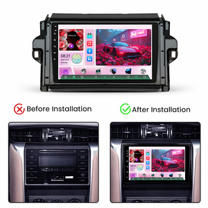 วิทยุติดรถยนต์ Qualcomm 9 นิ้ว พร้อม WiFi ในตัว บลูทูธ 4G รองรับ Carplay และ Android Auto พร้อม FM GPS DSP USB และกล้องมองหลัง - Product Image 6