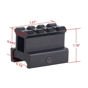 Focuhunter săn bắn phạm vi Phụ kiện 1 "cấu hình cao 20mm Riser núi chiến thuật 3 khe cắm Red Dot Sight Adapter cơ sở Riser núi - Product Image 2