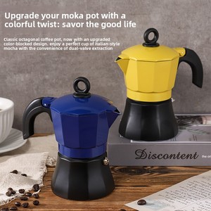 <span class=keywords><strong>Cafetera</strong></span> Moka de Aluminio <span class=keywords><strong>para</strong></span> Estufa, <span class=keywords><strong>Cafetera</strong></span> Italiana Octogonal con Válvula de Seguridad - Product Image 2