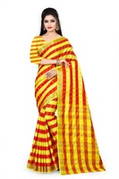 Nouveau Look riche tenue de soirée coton soie Saree avec chemisier pièce femmes indiennes portent Sari battre prix en gros Surat ethnique