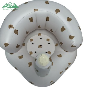 Cadeira Inflável para Bebês Wayon em PVC com Padrão Floral e Protetor Solar para Banho, Praia e Viagens de Verão - Product Image 4