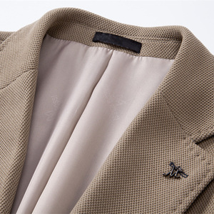 Traje de Chaqueta para Hombre JAC22 W8034 Otoño Invierno, Alta Calidad, Color Puro, Corte Slim, Cierre de un Solo Botón - Product Image 4