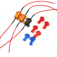 Resistencia de Decodificación LED para Automóvil RX24 de Alta Potencia 25W con Carcasa de Aluminio 6R8R Ohm 10RJ para Luz Trasera, Luz de Freno y Señal de Giro