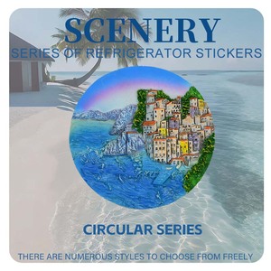 Artesanía de resina personalizada, imán para nevera, recuerdos, ciudades costeras mediterráneas europeas de Chipre, Francia, Grecia, Turquía, decoraciones - Product Image 3