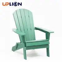 Uplion في الهواء الطلق البلاستيك الخشب كرسي قابل للطي الطقس مقاومة الباحة الطابق حديقة الفناء الخلفي الحديثة للطي كرسي أدرُندَك
