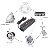 Convertisseur LED avec variateur tactile et mini-interrupteur USB 12V 24V 18W, module d'alimentation AC/DC, source d'alimentation 5V