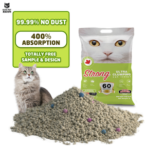 Litière pour <span class=keywords><strong>chat</strong></span> en granulés de bentonite blanche, super absorbante, à agglomération rapide, contrôle des odeurs, faible poussière, biodégradable, jetable aux toilettes - Product Image 1