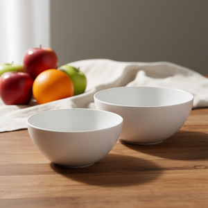 ชุดชามเซรามิกสีขาวดีไซน์ธรรมชาติ MAGU Bowl จำนวนสองใบ - Product Image 3