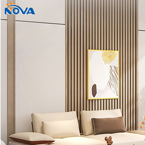Paneles de Revestimiento de Pared WPC Modernos, Resistentes a la Humedad, Impermeables, Insonorizantes e Ignífugos para <span class=keywords><strong>Hogar</strong></span>, Oficina, Sala de Estar, Hotel y Uso Comercial - Product Image 4
