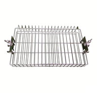 Panier de rôtissoire en acier inoxydable 304 avec trou de 14 mm et profondeur réglable
