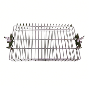 Panier de rôtissoire en acier inoxydable 304 avec trou de 14 mm et profondeur réglable - Product Image 1