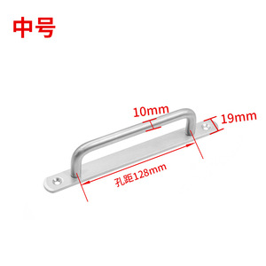 Modern New Black Gold <b>Silver</b> Square-shaped Aluminum Space Door Handle for Kitchen <b>Drawer</b> Dresser Bedroom Furniture Hardware - Product Image 5