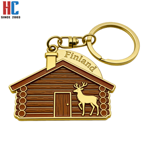 Porte-clés en alliage de zinc émaillé personnalisés par une usine avec une expérience de 23 ans - Souvenir de voyage Pologne Finlande République tchèque Hongrie Roumanie - Product Image 2
