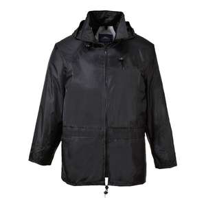 PORTWEST - S440BKRL Chaqueta de lluvia negra clásica-EAN 5036108162499 PROTECCIÓN TODO TIEMPO - Product Image 1