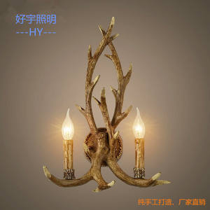 Lámpara colgante Retro <span class=keywords><strong>de</strong></span> resina para el hogar, lámpara <span class=keywords><strong>de</strong></span> araña <span class=keywords><strong>con</strong></span> cuerno <span class=keywords><strong>de</strong></span> <span class=keywords><strong>ciervo</strong></span>, estilo nórdico americano - Product Image 4