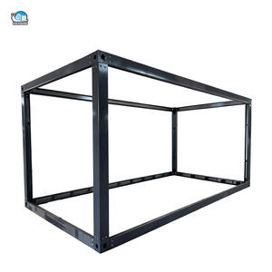 Rumah Prefabrikasi Kontainer Standar Berstruktur Rangka Baja Atap Runcing Warna Hitam Mudah Dipasang - Product Image 3