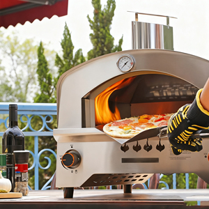 Four <span class=keywords><strong>à</strong></span> <span class=keywords><strong>pizza</strong></span> au gaz de grande taille pour le camping en plein air - Style moderne, durable, portable, en acier inoxydable - Product Image 4