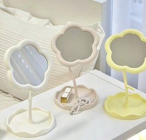 Desktop Flower Shaped <b>Mirror</b> Dorm Bedroom Creative Internet Famous Inspired <b>Makeup</b> <b>Mirror</b> Aesthetic Design Stylish <b>Vanity</b> <b>Mirror</b> - Product Image 3
