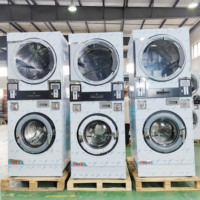Stack Washer Dryer Card Payment Supported Commercial Stacked Washer Dryer Selfservice Laundry Equipment
