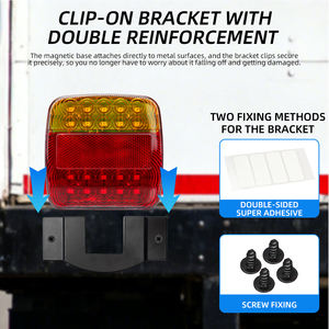 <span class=keywords><strong>Feux</strong></span> arrière <span class=keywords><strong>LED</strong></span> <span class=keywords><strong>sans</strong></span> <span class=keywords><strong>fil</strong></span> carrés pour <span class=keywords><strong>remorque</strong></span> de camion, <span class=keywords><strong>feux</strong></span> de bordure <span class=keywords><strong>LED</strong></span> pour camion, <span class=keywords><strong>feux</strong></span> d'avertissement, normes européennes et américaines, <span class=keywords><strong>feux</strong></span> arrière de voiture - Product Image 3