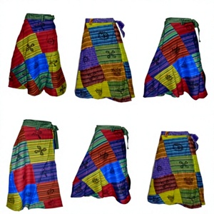High Quality New cotton Wrapron Women Bohemian <b>Patchwork</b> Floor-Length <b>Skirts</b> Casual Eco-Friendly Breathable Custom - Product Image 1