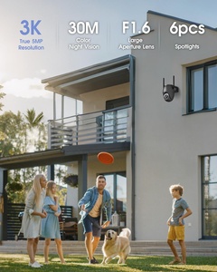 Caméra PTZ WiFi externe <span class=keywords><strong>Ctronics</strong></span> avec suivi automatique, double bande 2,4/5 GHz, vision nocturne HD 3K, IP65, H.265, détection de mouvement 30 m, alarme - Product Image 2
