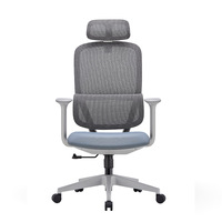 Chaise de bureau ergonomique à dossier haut en maille certifiée BIFMA, fabriquée en usine OEM, avec appuie-tête réglable