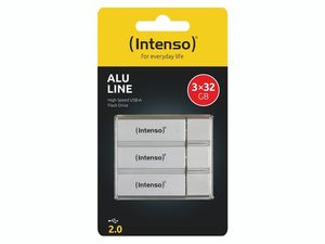 INTENSO USB 2,0-Stick Alu Line, 32 GB, 3er Pack, plateado (9859724884) - Product Image 3