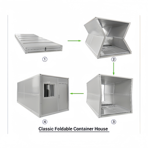Casa Contenedor Plegable de 20 pies para Oficina, Apartamento, Dormitorio y Uso Hotelero, Diseño Moderno, Panel Sándwich de Acero, Ecológico y Transpirable - Product Image 5