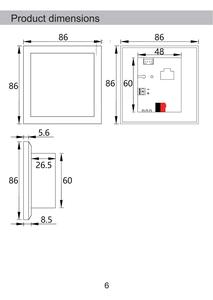 4-inch điện dung LCD màn hình cảm ứng KNX giao diện công nghiệp PC với 24V phụ trợ cung cấp điện hỗ trợ tùy chỉnh chủ đề - Product Image 4