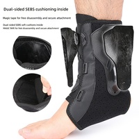 Attelle de cheville respirante à compression réglable avec support d'inversion/éversion, conception de type attelle, pour le badminton, usage adulte