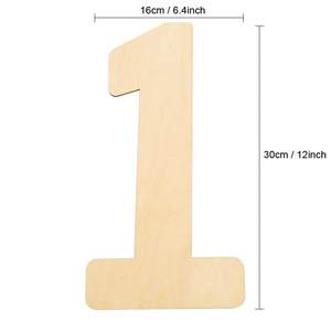 Blank, unfinished wooden <b>lettering</b> boards for use in painting, crafts, and home <b>wall</b> decoration. - Product Image 2