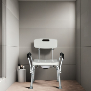 מפעל מכירה ישירה מקלחת כיסא אמבטיה מתכווננת עגול מקלחת מושב אמבטיה סלול עבור קשישים נכים - Product Image 4