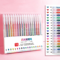 Stylos gel scintillants colorés GF, mignons, changeant de couleur, étoiles brillantes, pour dessin, journal, bricolage, écriture artistique, fournitures de papeterie