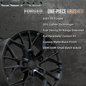 Jantes forgées LEAD Custom 16-24 pouces 6061-T6 noir mat pour Mercedes BMW <span class=keywords><strong>Audi</strong></span> Porsche - Product Image 2