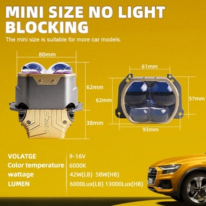 Sanvi Auto <b>Lighting</b> Official 3 Inch 58w 6000k Super Bright L400S LED <b>Projector</b> Lens Headlights for Car Motorcycle Headlights - Product Image 5