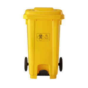 Contenedor de <span class=keywords><strong>Basura</strong></span> Grande para Exteriores, Color Naranja, Rojo y Amarillo, de <span class=keywords><strong>100</strong></span> <span class=keywords><strong>Litros</strong></span>, de Plástico, <span class=keywords><strong>con</strong></span> Pedal y Contenedor de Residuos Móvil de <span class=keywords><strong>100</strong></span> <span class=keywords><strong>Litros</strong></span> - Product Image 4